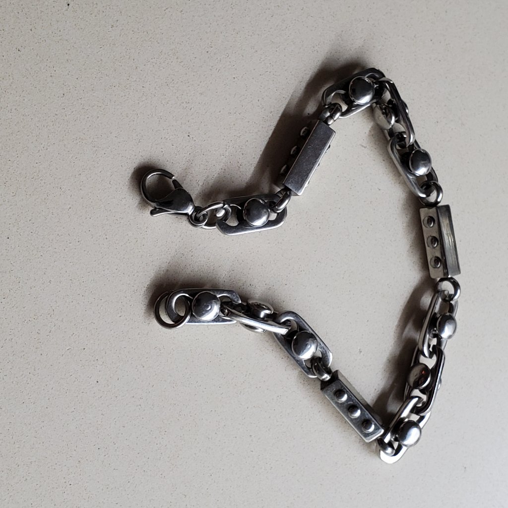 Stainless Steel Link Bracelet  Unisex